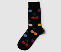 Socken mit Allover-Muster Modell 'CHERRY'