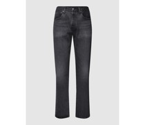 Straight Fit Jeans mit Label-Detail Modell '501'