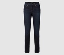 Skinny Fit Jeans mit Kontrastnähten Modell 'PARLA' Modell PARLA