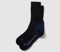 Socken mit Label-Print im 2er-Pack