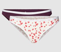 Slip mit elastischem Logo-Bund im 2er-Pack