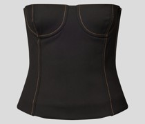 Crop Top im trägerlosen Design