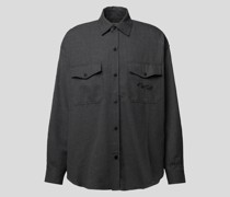 Hemdjacke mit Label-Patch