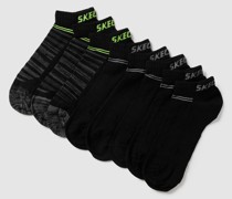 Sneakersocken mit Label-Details im 8er-Pack