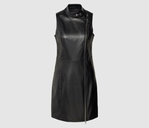 Minikleid in Leder-Optik