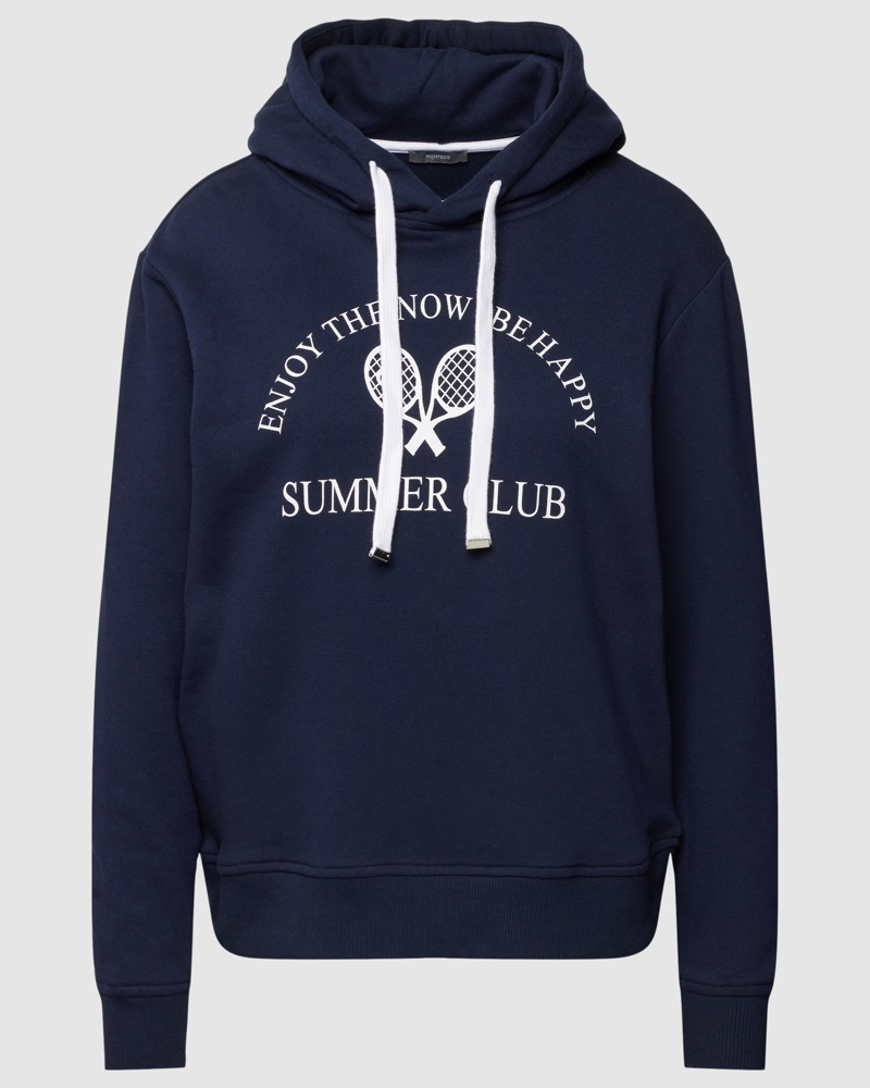 MONTEGO Damen Hoodie mit Statement-Print Modell 'Tennis' OE8197 MONTEGO Damen Hoodie mit Statement-Print Modell 'Tennis' OE8197