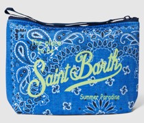 Kulturtasche mit Allover-Muster Modell 'ALINE SPONGE'