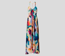 Seidenkleid mit Allover-Muster
