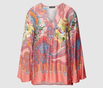 Blusenshirt mit Tunikakragen Modell 'Catania'