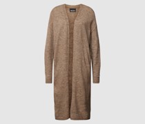 Longcardigan in unifarbenem Design Modell 'JULIANA'