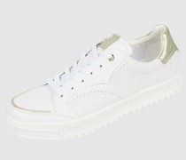 Sneaker in Leder-Optik