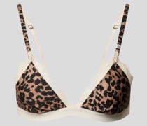 Bralette mit Animal-Print