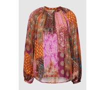 Bluse mit Allover-Muster Modell 'Paisley'