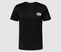 T-Shirt mit Label-Detail Modell 'EA Logo Mini'