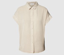 Bluse aus Viskose-Mix mit Hemdblusenkragen