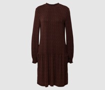 Knielanges Kleid mit Allover-Muster