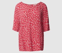 Blusenshirt aus Viskose mit Allover-Muster Modell 'Marrakech'