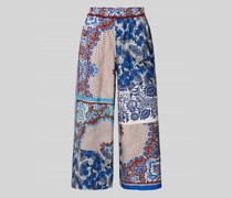 Loose Fit Stoffhose mit Allover-Print
