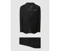 Slim Fit Anzug mit 2-Knopf-Sakko Modell 'Cimelotti'