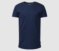 T-Shirt in melierter Optik Modell 'Basic'