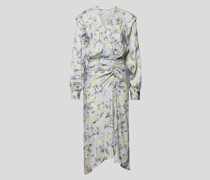 Midikleid mit Allover-Muster