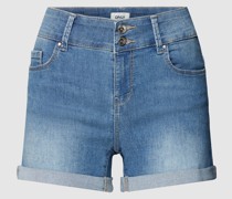 Jeansshorts mit 5-Pocket-Design Modell 'CARMEN'