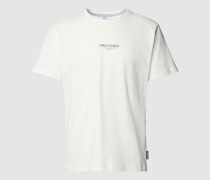 T-Shirt mit Label-Print