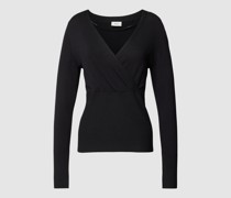 Strickpullover in Wickel-Optik