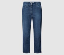 Straight Fit Jeans in 7/8-Länge Modell 'CORA'