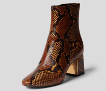 Stiefeletten in Reptil-Optik
