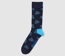 Socken mit Motiv-Print Modell 'Bike Sock'