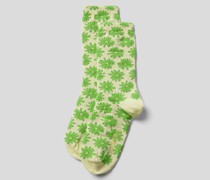 Socken mit floralem Allover-Muster