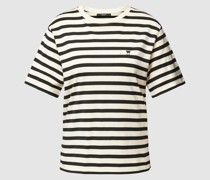 T-Shirt mit Label-Stitching Modell 'DEODARA'