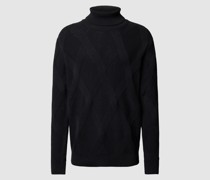 Strickpullover mit Rollkragen