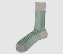 Socken mit elastischem Rippenbündchen Modell 'SHADOW'