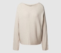 Strickpullover aus Viskose-Mix mit Rippenstruktur