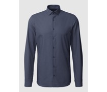 Slim Fit Business-Hemd mit Allover-Muster Modell 'Modern Kent'