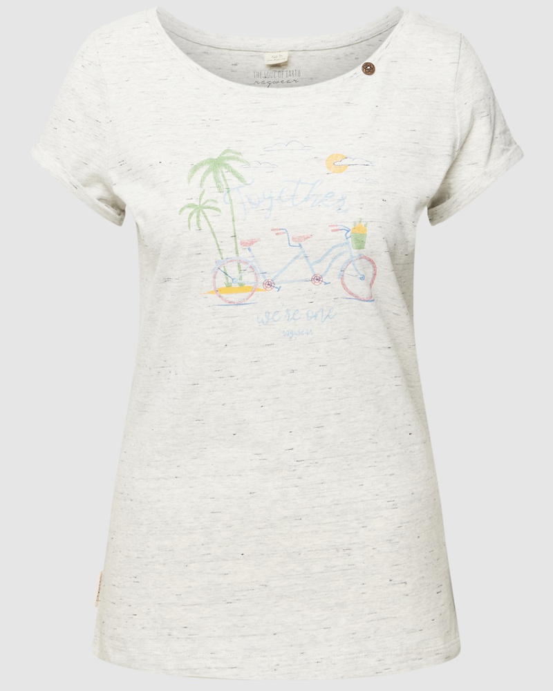 Ragwear Damen T-Shirt aus Bio-Baumwolle Modell 'FLORAH PRINT ORGANIC GOTS'