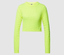Strickpullover mit Rundhalsausschnitt