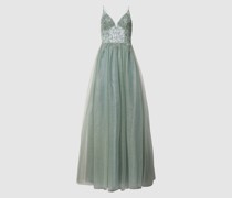 Abendkleid mit Pailletten-Applikationen