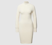 Knielanges Kleid mit Label-Applikation Modell 'BRIGITTE'