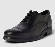 Schnürschuhe mit Lochmuster Modell 'DUBLIN'