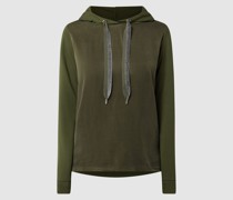 Hoodie mit Kontrastvorderseite