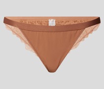 Slip mit Spitzen-Elementen