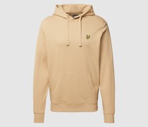 Hoodie mit Motiv-Stitching und Känguru-Tasche