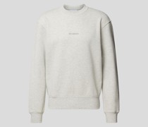 Sweatshirt in melierter Optik