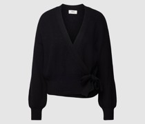 Strickjacke in Wickel-Optik Modell 'MALENA'