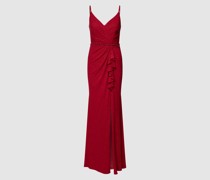 Abendkleid mit Ziersteinbesatz