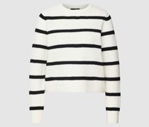 Strickpullover mit Streifenmuster