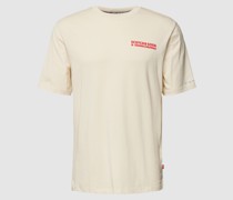 T-Shirt mit Label-Print Modell 'Cassette'